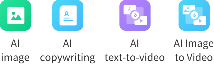 AI image, copywriting, text-to-video, and image-to-video tools